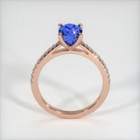 2.32 Ct. Blue Sapphire Ring, 14K Rose Gold 3