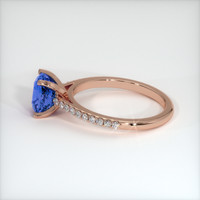 2.32 Ct. Blue Sapphire Ring, 14K Rose Gold 4