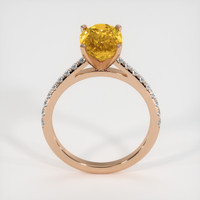 3.00 Ct. Gemstone Ring, 14K Rose Gold 3