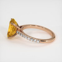 3.00 Ct. Gemstone Ring, 14K Rose Gold 4