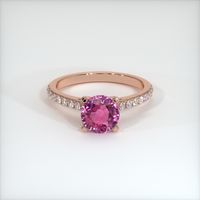 1.56 Ct. Pink Sapphire Ring, 14K Rose Gold 1