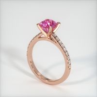 1.56 Ct. Pink Sapphire Ring, 14K Rose Gold 2