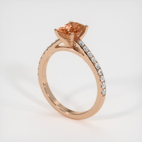 1.59 Ct. Sapphire Ring, 14K Rose Gold 2
