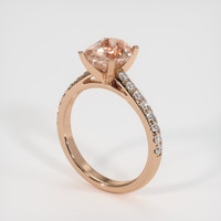 2.12 Ct. Padparadscha Sapphire Ring, 14K Rose Gold 2