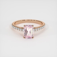 2.15 Ct. Sapphire Ring, 14K Rose Gold 1