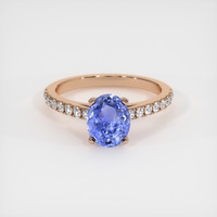 1.69 Ct. Sapphire Ring, 14K Rose Gold 1