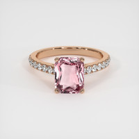 2.89 Ct. Sapphire Ring, 14K Rose Gold 1