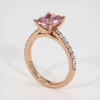 2.89 Ct. Sapphire Ring, 14K Rose Gold 2