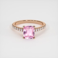 2.04 Ct. Sapphire Ring, 14K Rose Gold 1