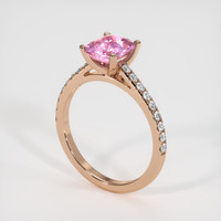 2.04 Ct. Sapphire Ring, 14K Rose Gold 2