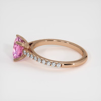 2.04 Ct. Pink Sapphire Ring, 14K Rose Gold 4