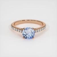 1.25 Ct. Sapphire Ring, 14K Rose Gold 1
