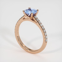 1.25 Ct. Sapphire Ring, 14K Rose Gold 2