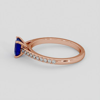1.04 Ct. Blue Sapphire Ring, 14K Rose Gold 4