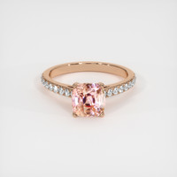 2.33 Ct. Sapphire Ring, 14K Rose Gold 1