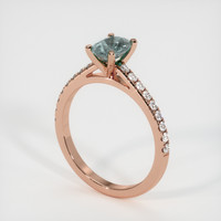 1.13 Ct. Sapphire Ring, 14K Rose Gold 2
