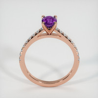 0.78 Ct. Sapphire Ring, 14K Rose Gold 3
