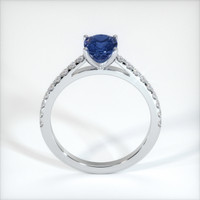 1.03 Ct. Blue Sapphire Ring, 10K White Gold 3