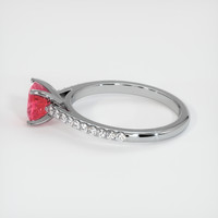 1.20 Ct. Pinkish Red Ruby Ring, 10K White Gold 4