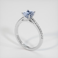 2.01 Ct. Blue Sapphire Ring, 10K White Gold 2