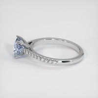 2.01 Ct. Blue Sapphire Ring, 10K White Gold 4
