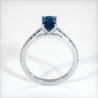 1.36 Ct. Bluish Green Sapphire Ring, 10K White Gold 3