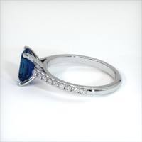 1.36 Ct. Bluish Green Sapphire Ring, 10K White Gold 4