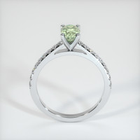 0.80 Ct. Green Sapphire Ring, 10K White Gold 3