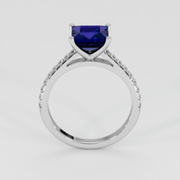 2.19 Ct. Blue Sapphire Ring, 14K White Gold 3