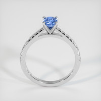 0.78 Ct. Sapphire Ring, 14K White Gold 3