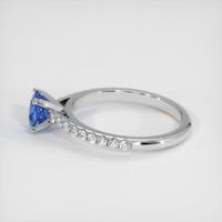0.78 Ct. Sapphire Ring, 14K White Gold 4