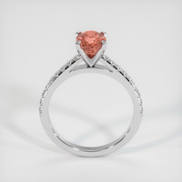 1.12 Ct. Padparadscha Sapphire Ring, 14K White Gold 3