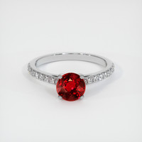 1.56 Ct. Ruby Ring, 14K White Gold 1
