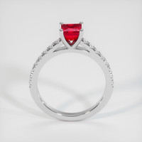 1.00 Ct. Ruby Ring, 14K White Gold 3