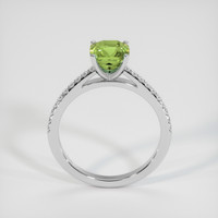 2.53 Ct. Green Sapphire Ring, 14K White Gold 3