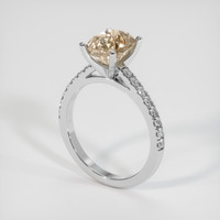 2.35 Ct. Sapphire Ring, 14K White Gold 2
