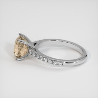 2.35 Ct. Sapphire Ring, 14K White Gold 4