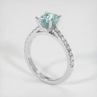 1.79 Ct. Sapphire Ring, 14K White Gold 2