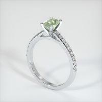 0.80 Ct. Sapphire Ring, 14K White Gold 2