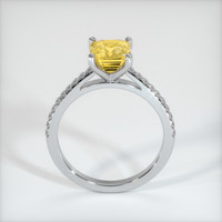 2.07 Ct. Yellow Sapphire Ring, 14K White Gold 3