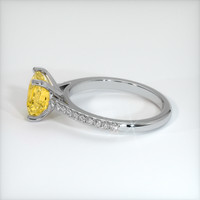 2.07 Ct. Yellow Sapphire Ring, 14K White Gold 4