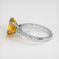 3.00 Ct. Gemstone Ring, 18K White Gold 4