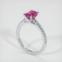 1.26 Ct. Sapphire Ring, 18K White Gold 2