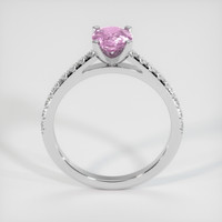1.06 Ct. Pink Sapphire Ring, 18K White Gold 3
