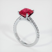 Ruby Ring 4.04 Ct. 18K White Gold Preview