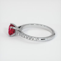 1.51 Ct. Ruby Ring, 18K White Gold 4