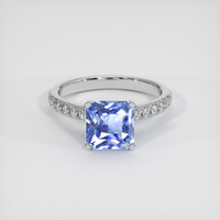4.08 Ct. Sapphire Ring, 18K White Gold 1