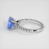 4.08 Ct. Sapphire Ring, 18K White Gold 4