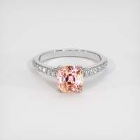 2.33 Ct. Sapphire Ring, 18K White Gold 1