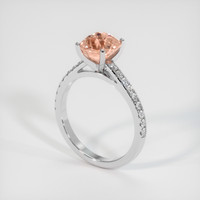 2.33 Ct. Sapphire Ring, 18K White Gold 2